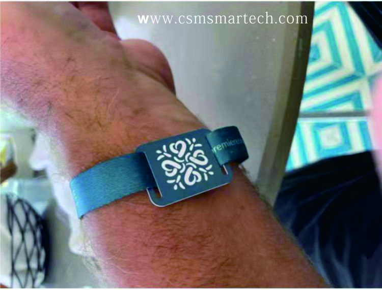 RFID Tag Fabric Wristband